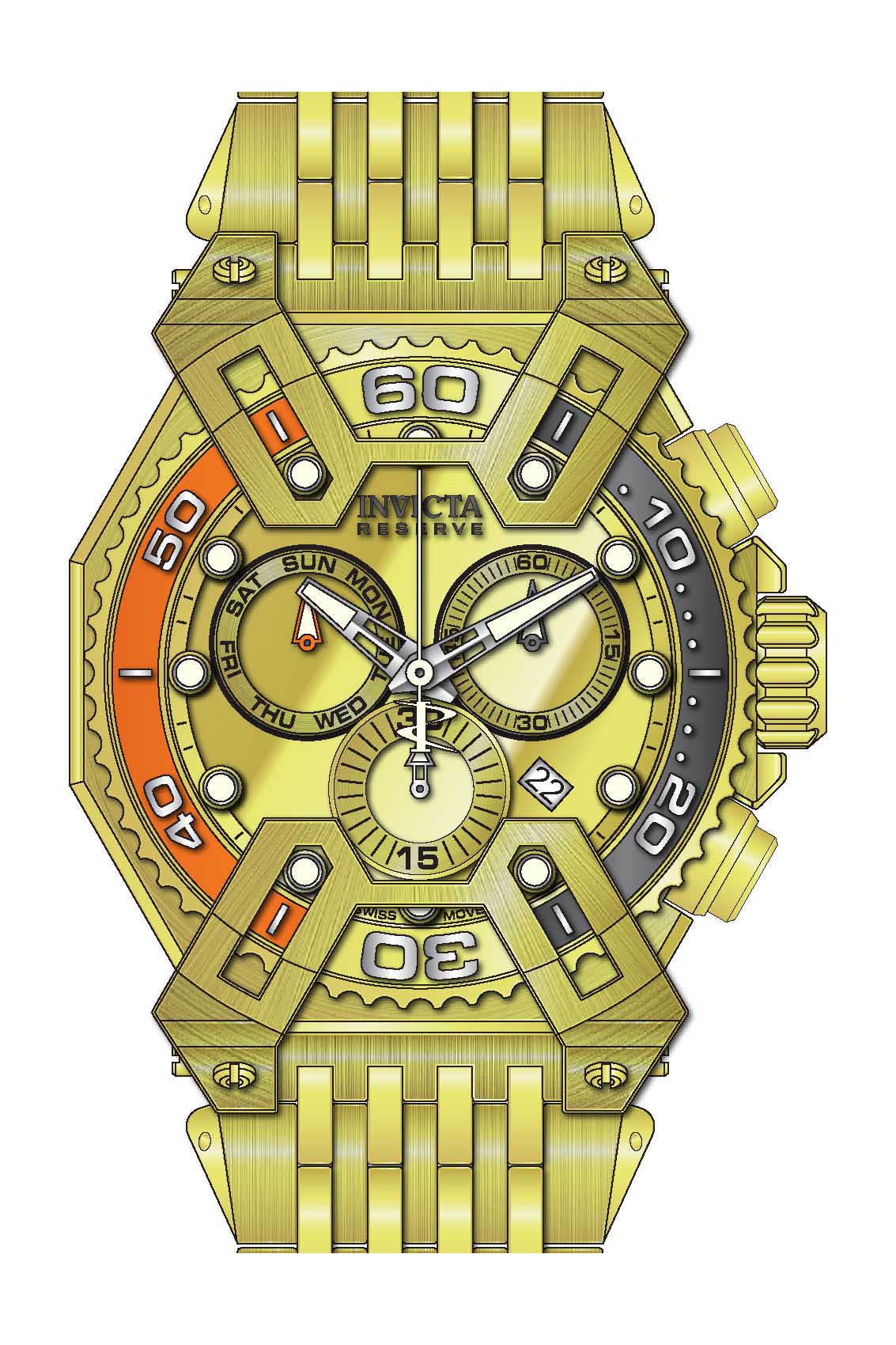 Band for Invicta Reserve X-Wing Men None 42912