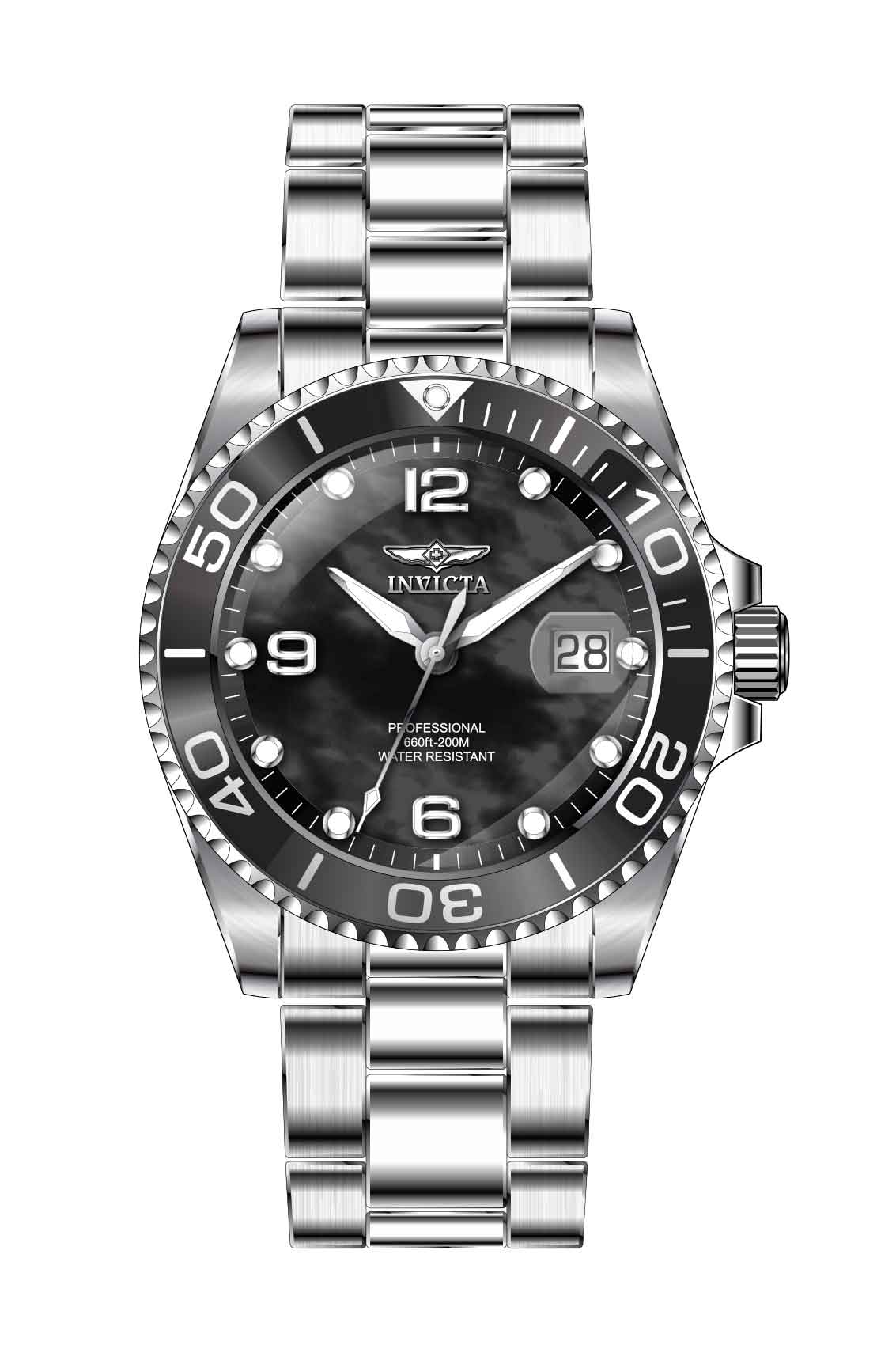 Band for Invicta Pro Diver Lady 38044