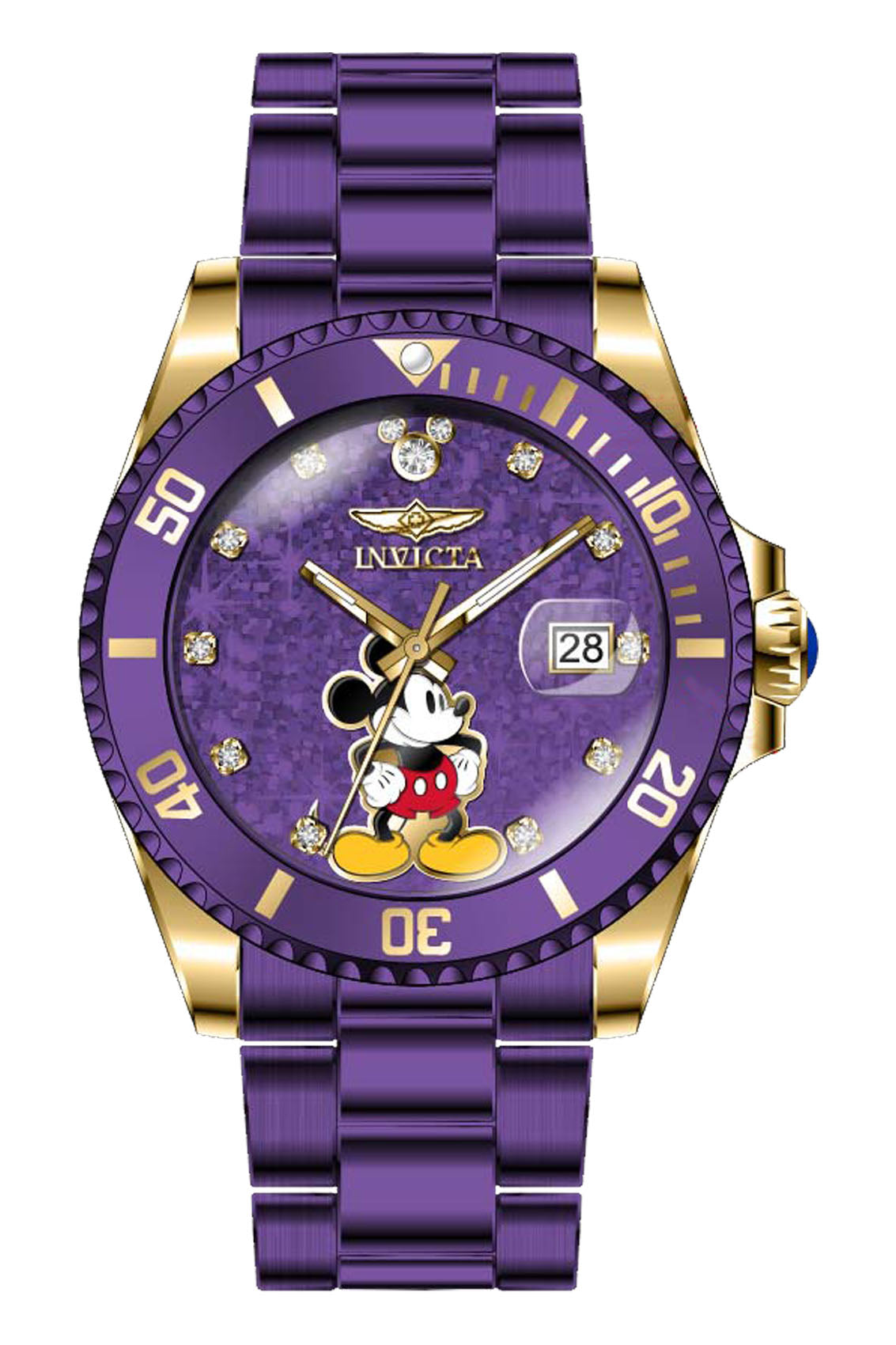 Band for Invicta Disney Limited Edition Mickey Mouse Lady 41215