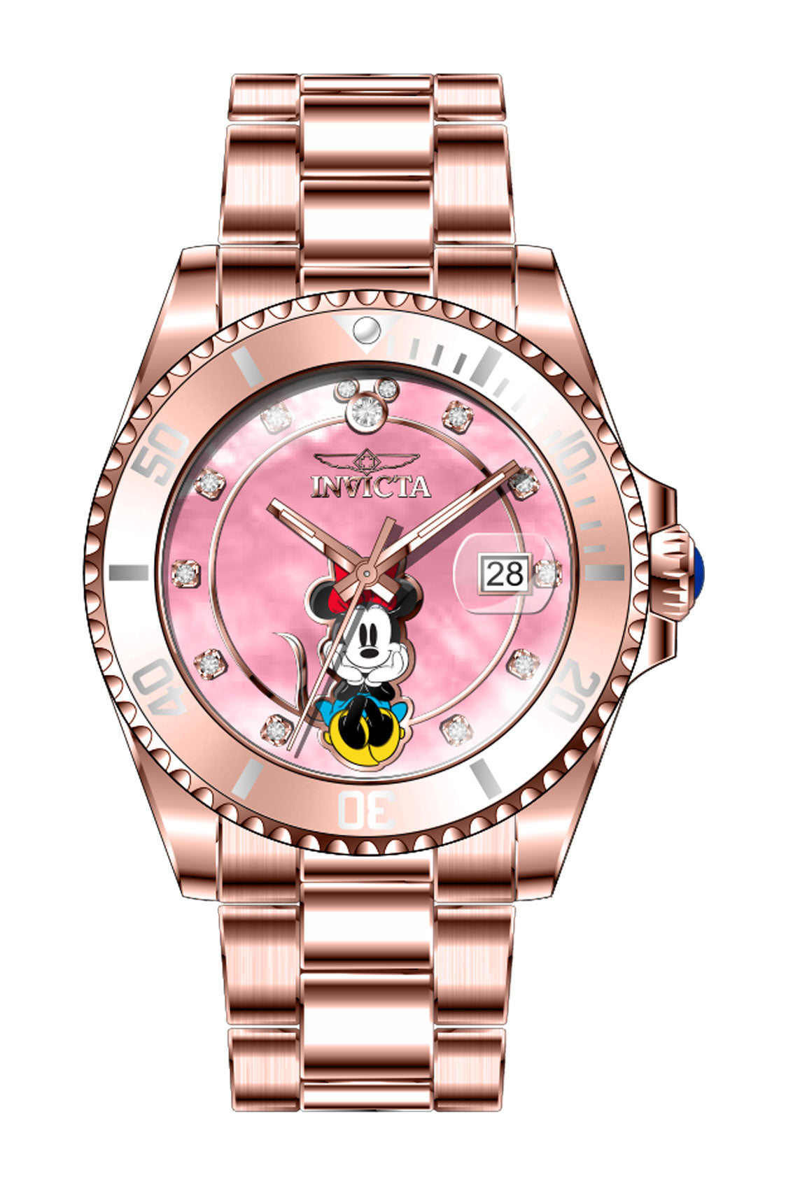 Band for Invicta Disney Limited Edition Minnie Mouse Lady 41205