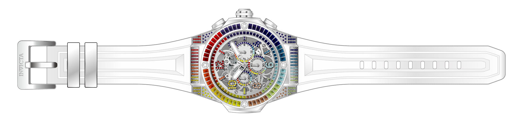 Band for Invicta Akula Men 43704