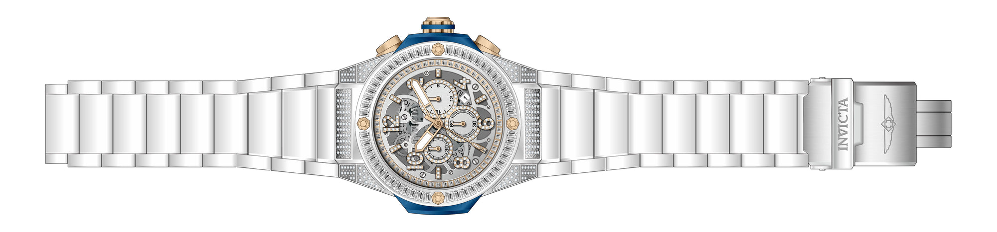 Band for Invicta Akula Men 43706