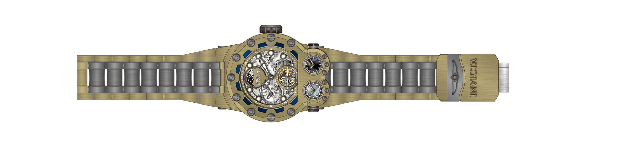 Band for Invicta Reserve Magnum Tria Men 43129