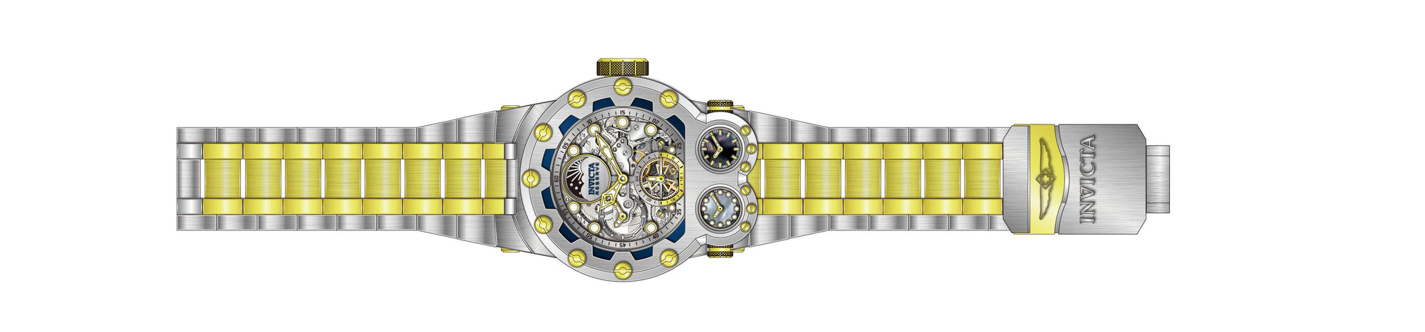 Band for Invicta Reserve Magnum Tria Men 43130