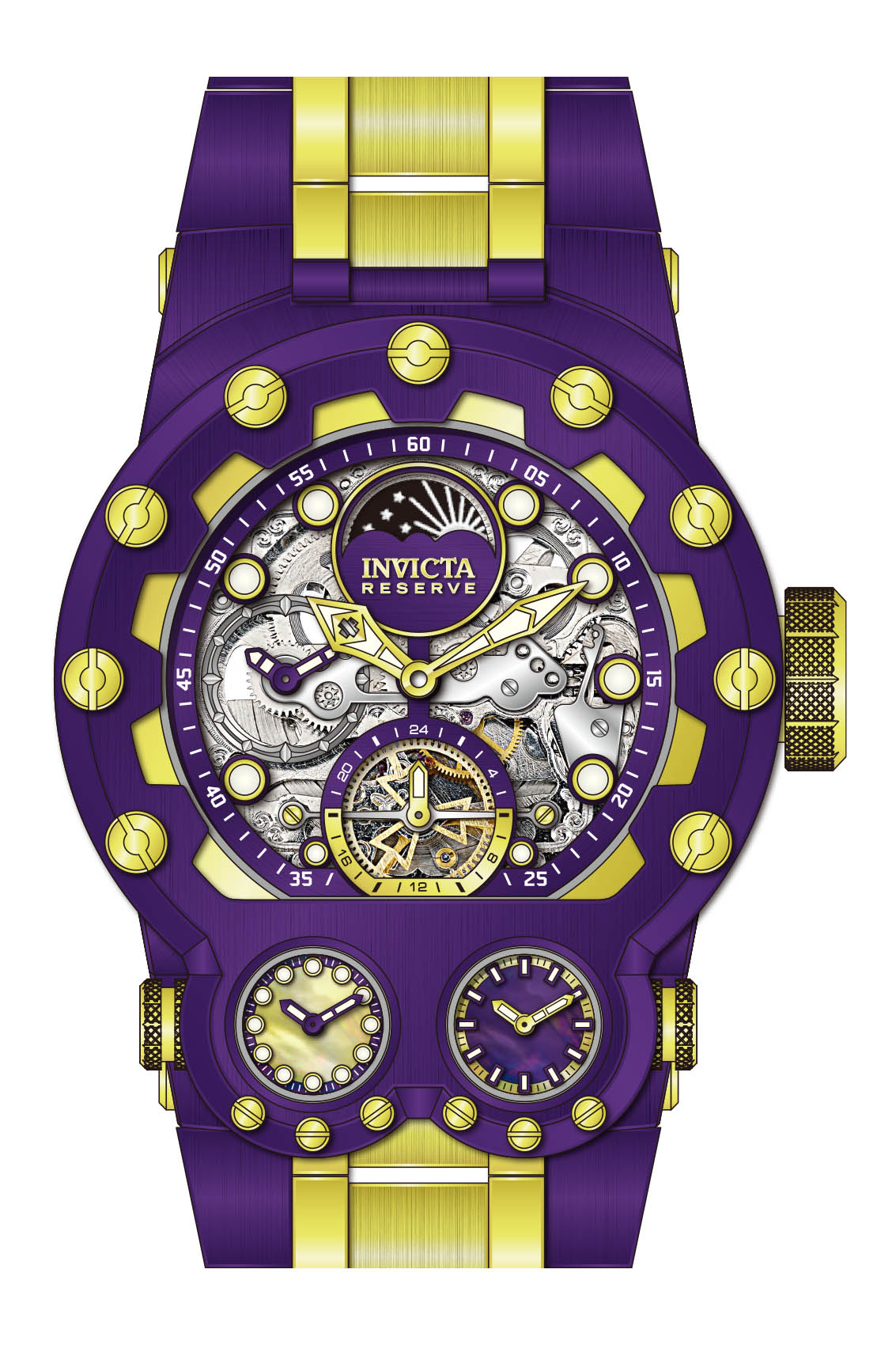 Parts for Invicta Reserve Magnum Tria Men Purple Label 43134