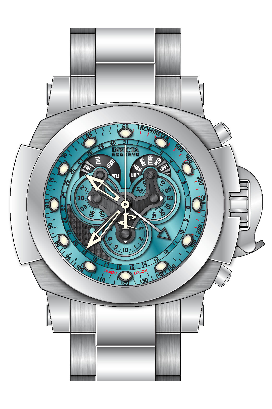 Band for Invicta Reserve Man of War Men 43315
