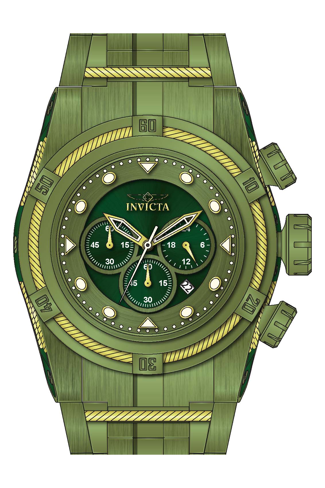 Band for Invicta Bolt Zeus Men 43351