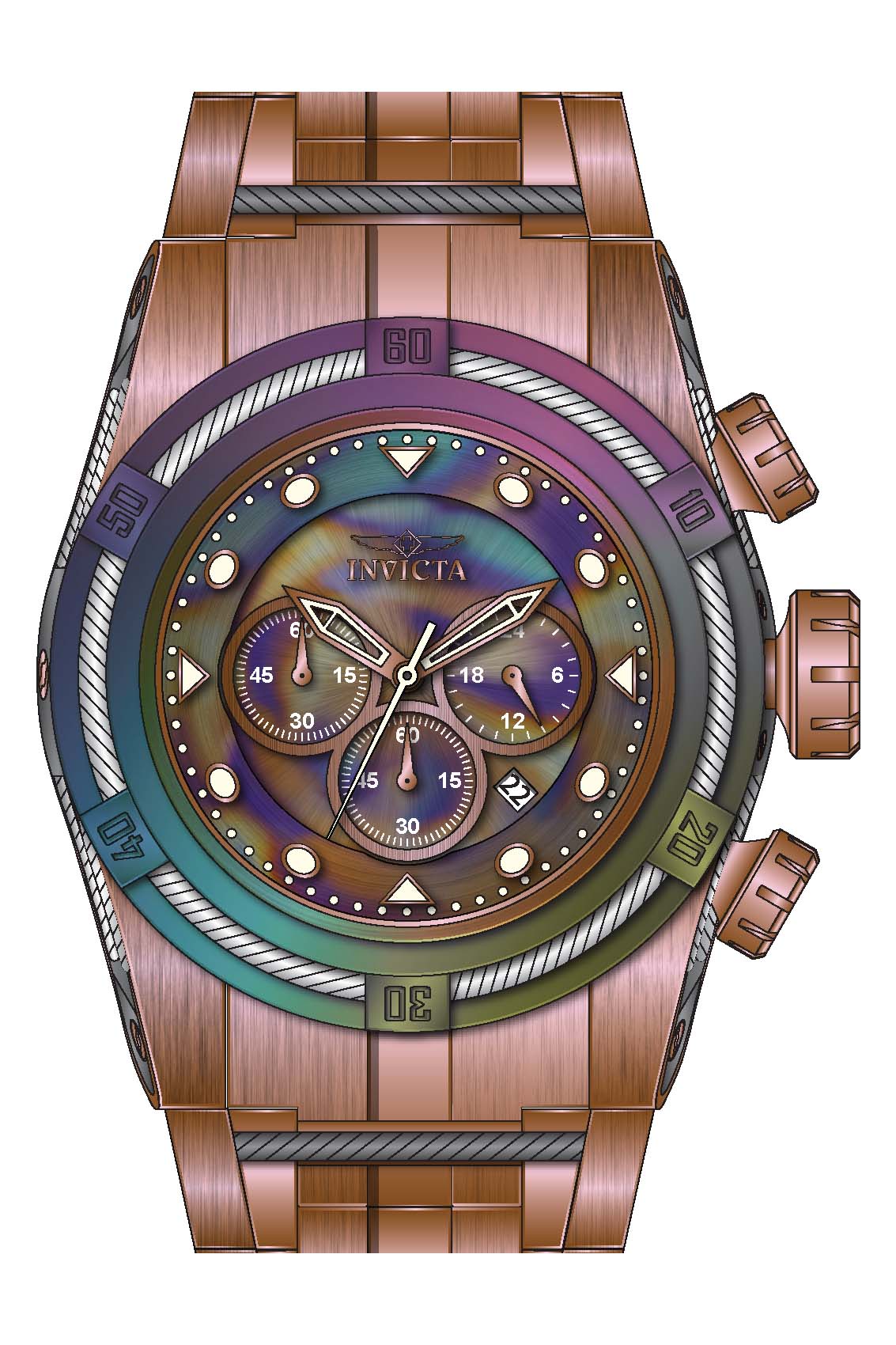 Band for Invicta Bolt Zeus Men 43355