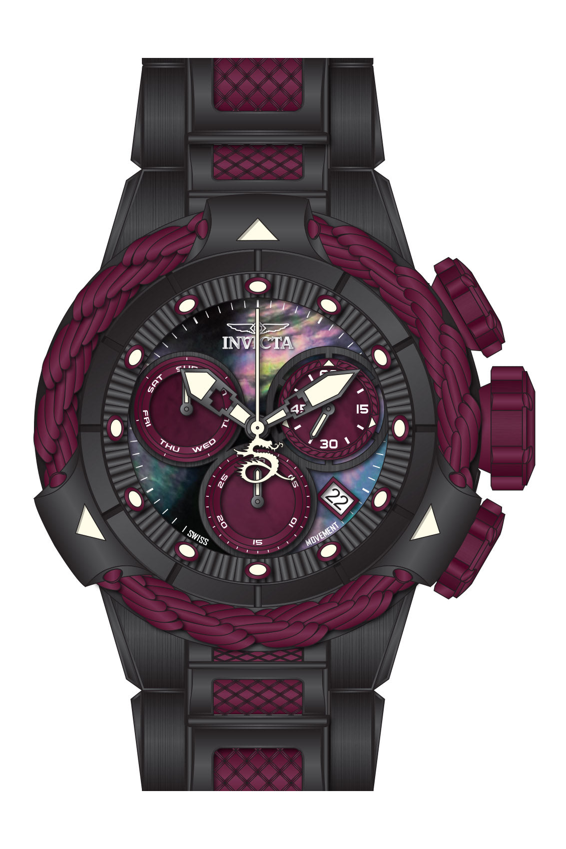 Band for Invicta Subaqua Alpha Men 43216 - Invicta Watch Bands
