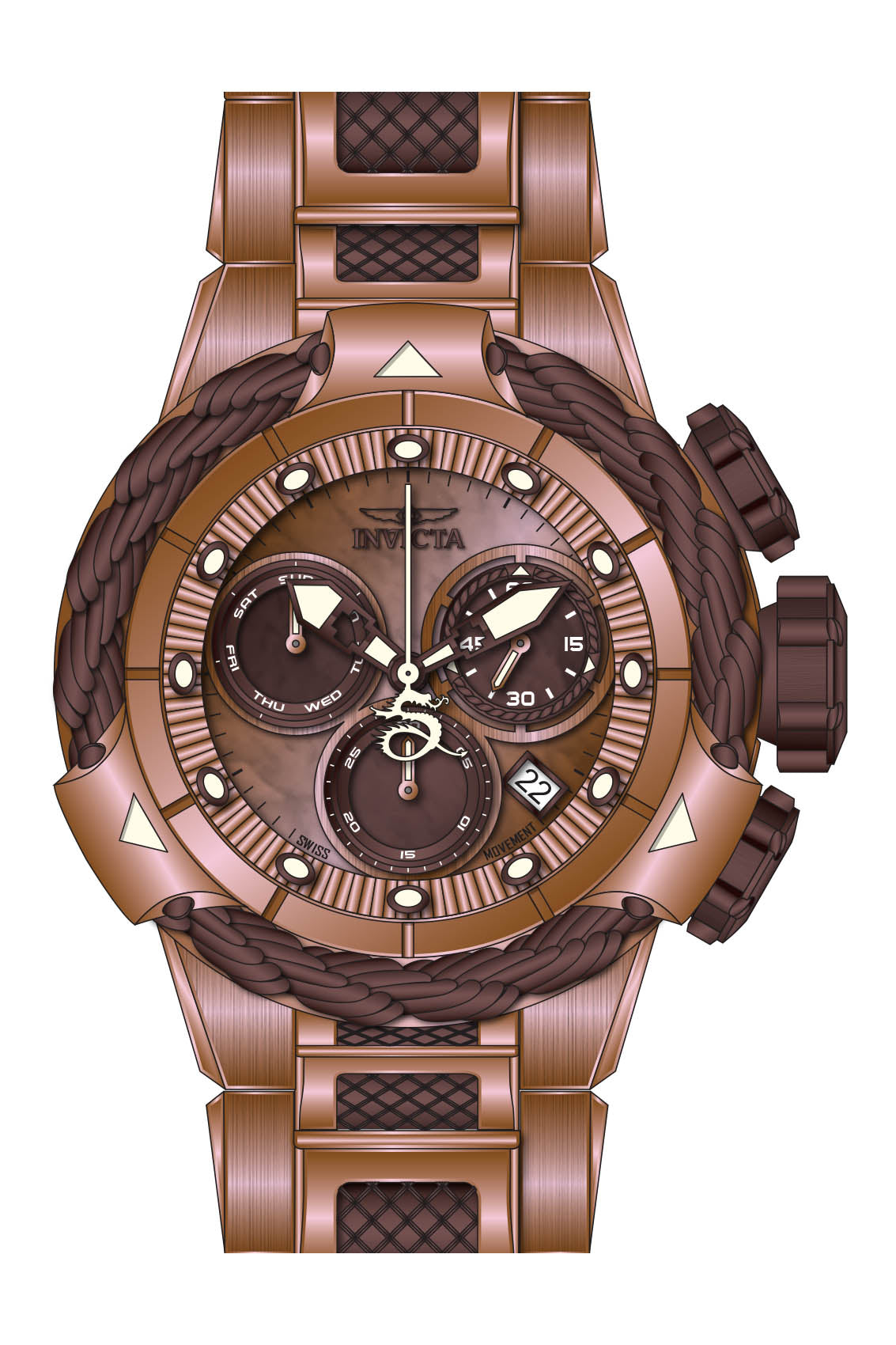 Band for Invicta Subaqua Alpha Men 43217