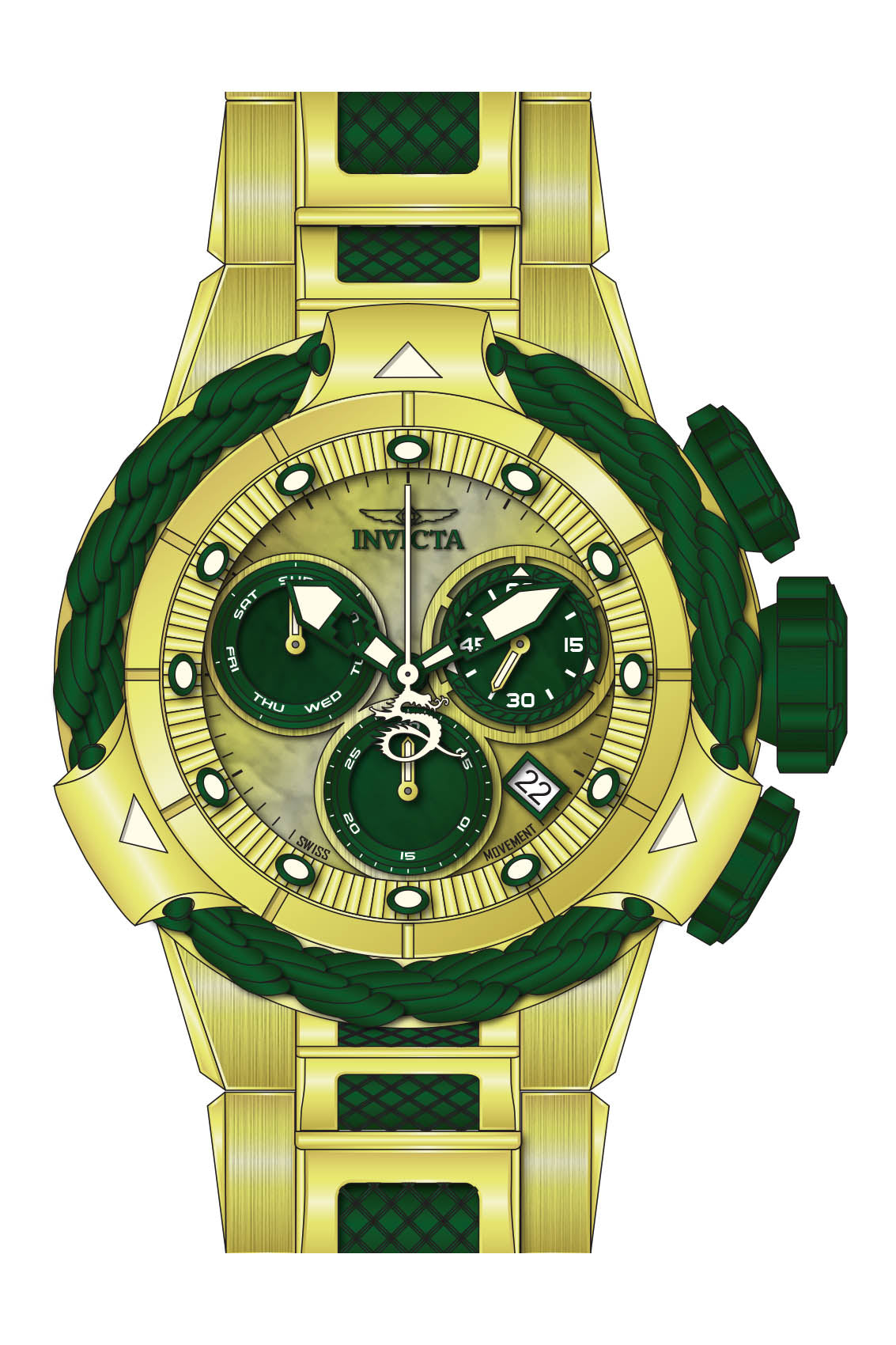 Parts for Invicta Subaqua Alpha Men 43218