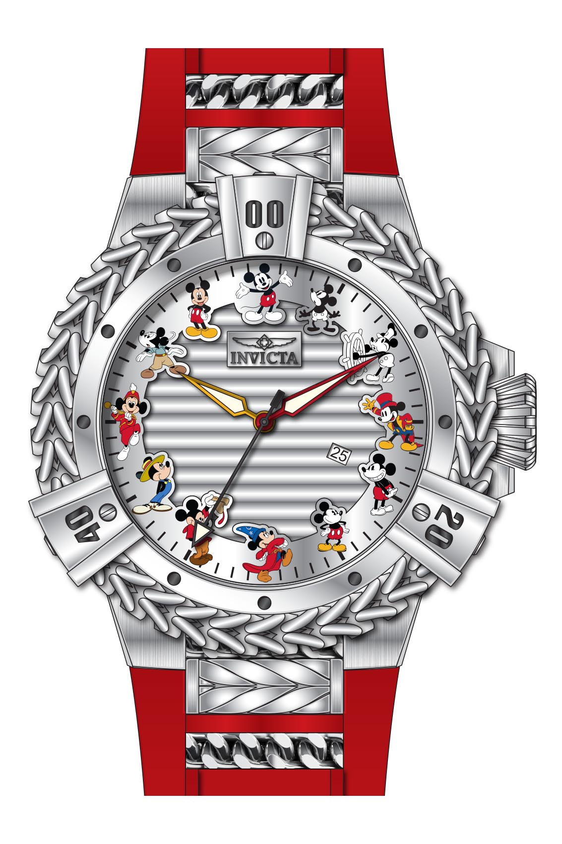 Parts for Invicta Disney Limited Edition Mickey Mouse Men 43652