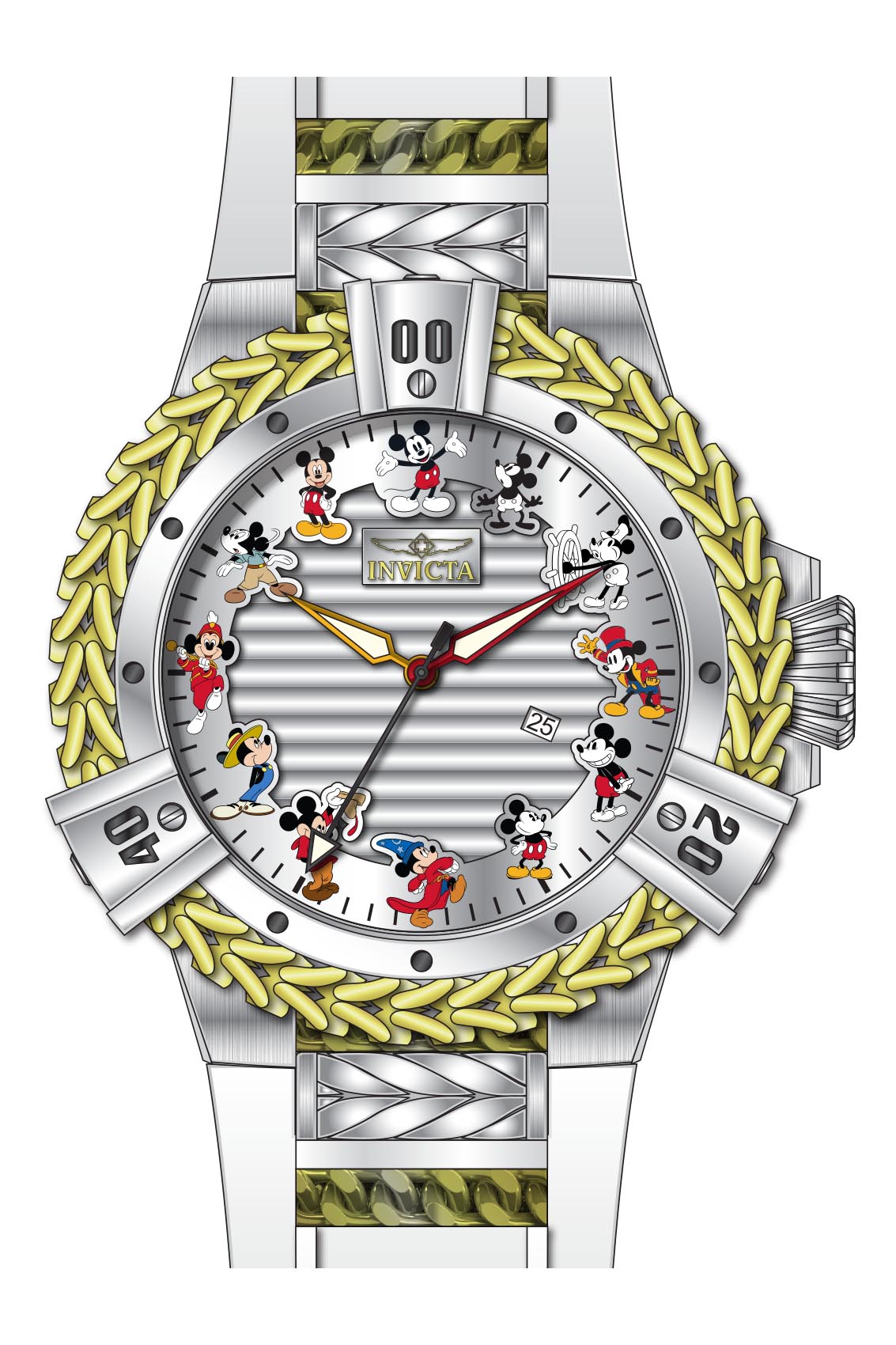 Parts for Invicta Disney Limited Edition Mickey Mouse Men 43653