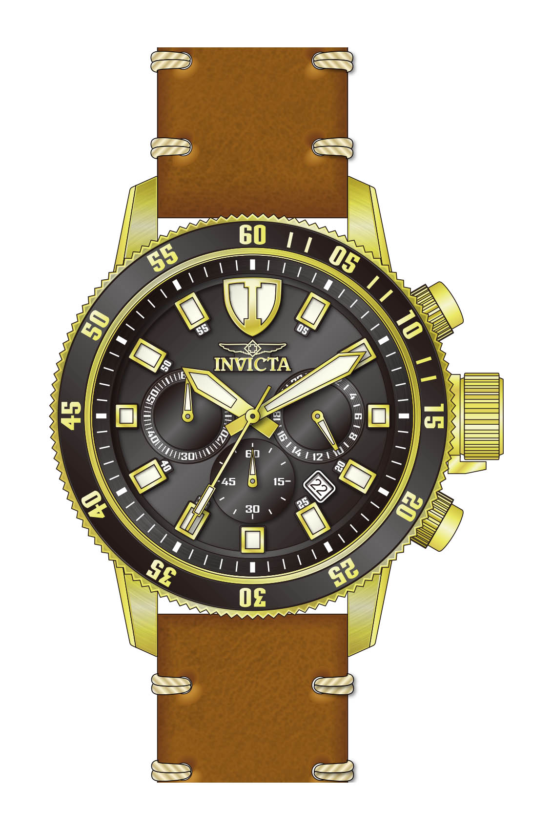 Band for Invicta I-Force Men 43782