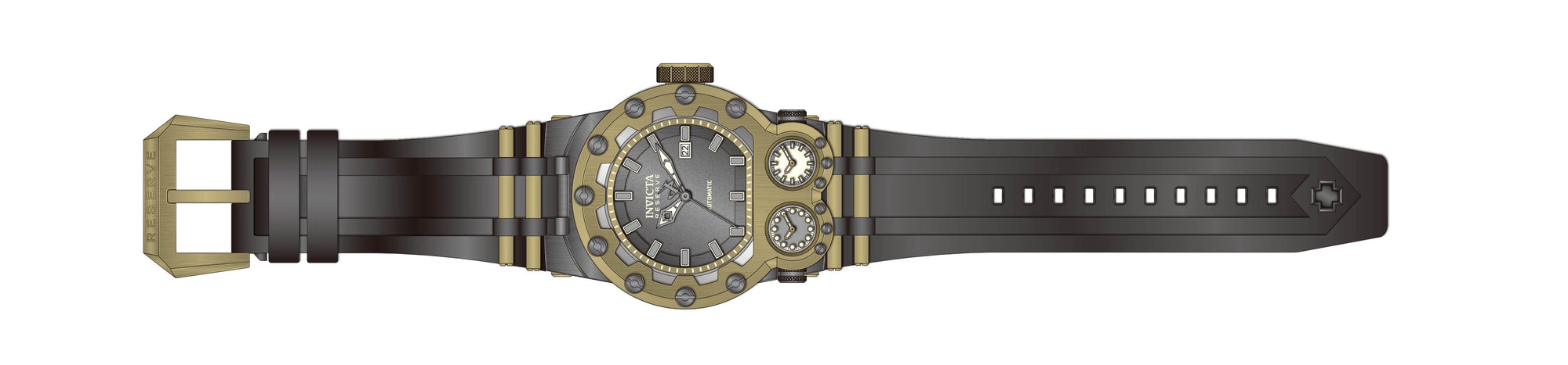 Band for Invicta Reserve Magnum Tria Men 43128