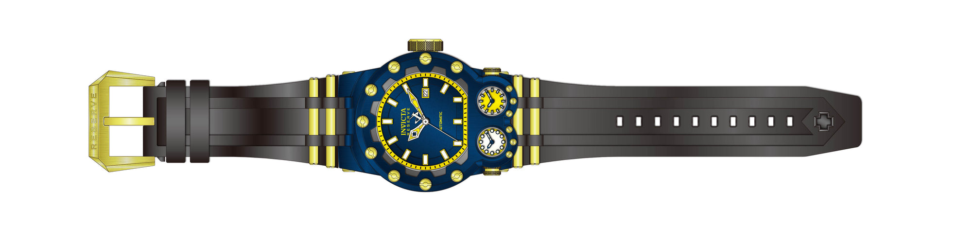 Band for Invicta Reserve Magnum Tria Men 43126
