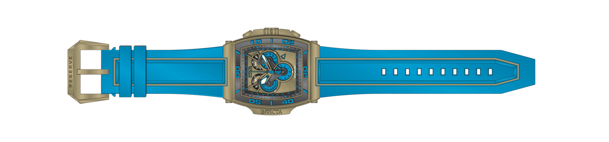 Band for Invicta S1 Rally Diablo Men None 43361