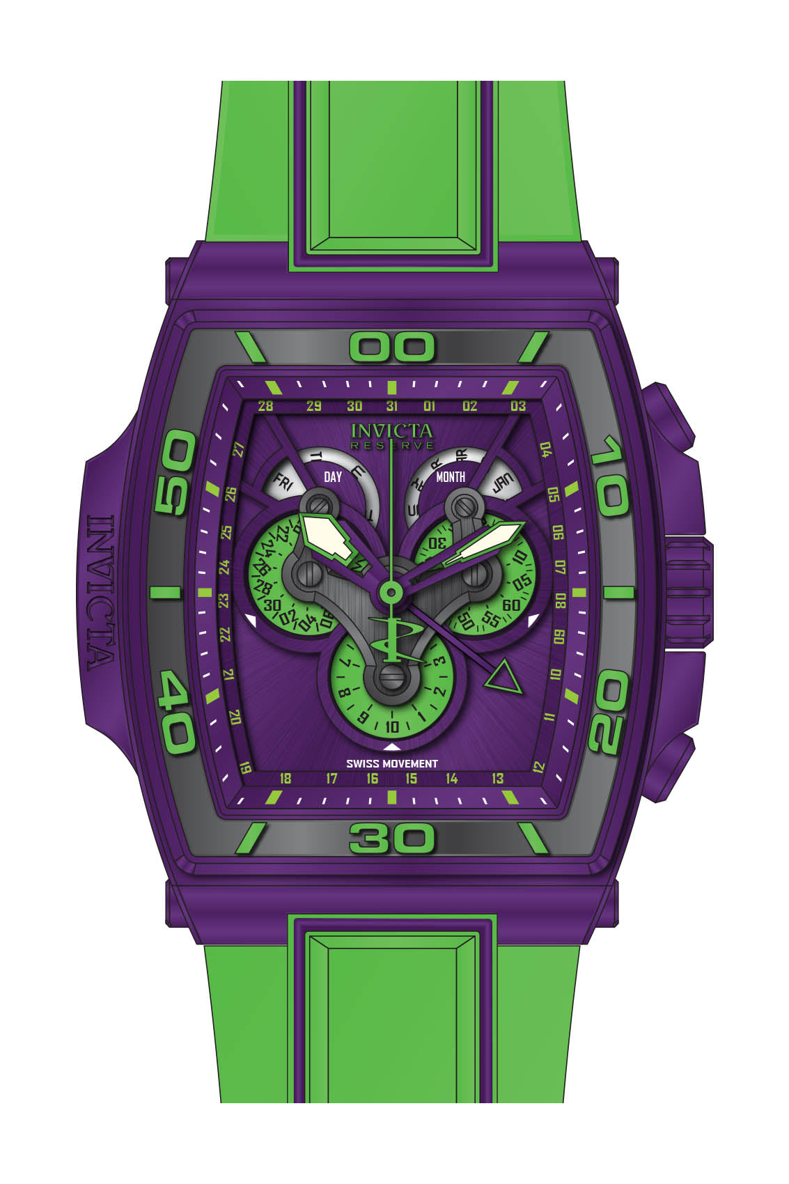 Band for Invicta S1 Rally Diablo Men None 43362