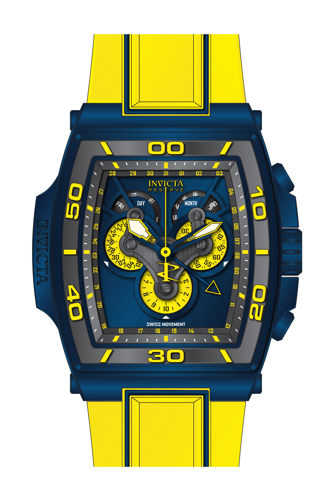 Band for Invicta S1 Rally Diablo Men None 43363