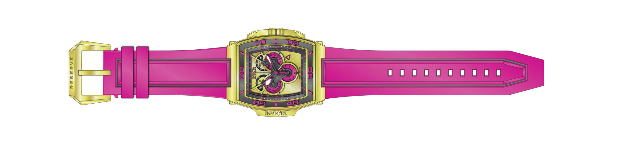 Band for Invicta S1 Rally Diablo Men None 43366