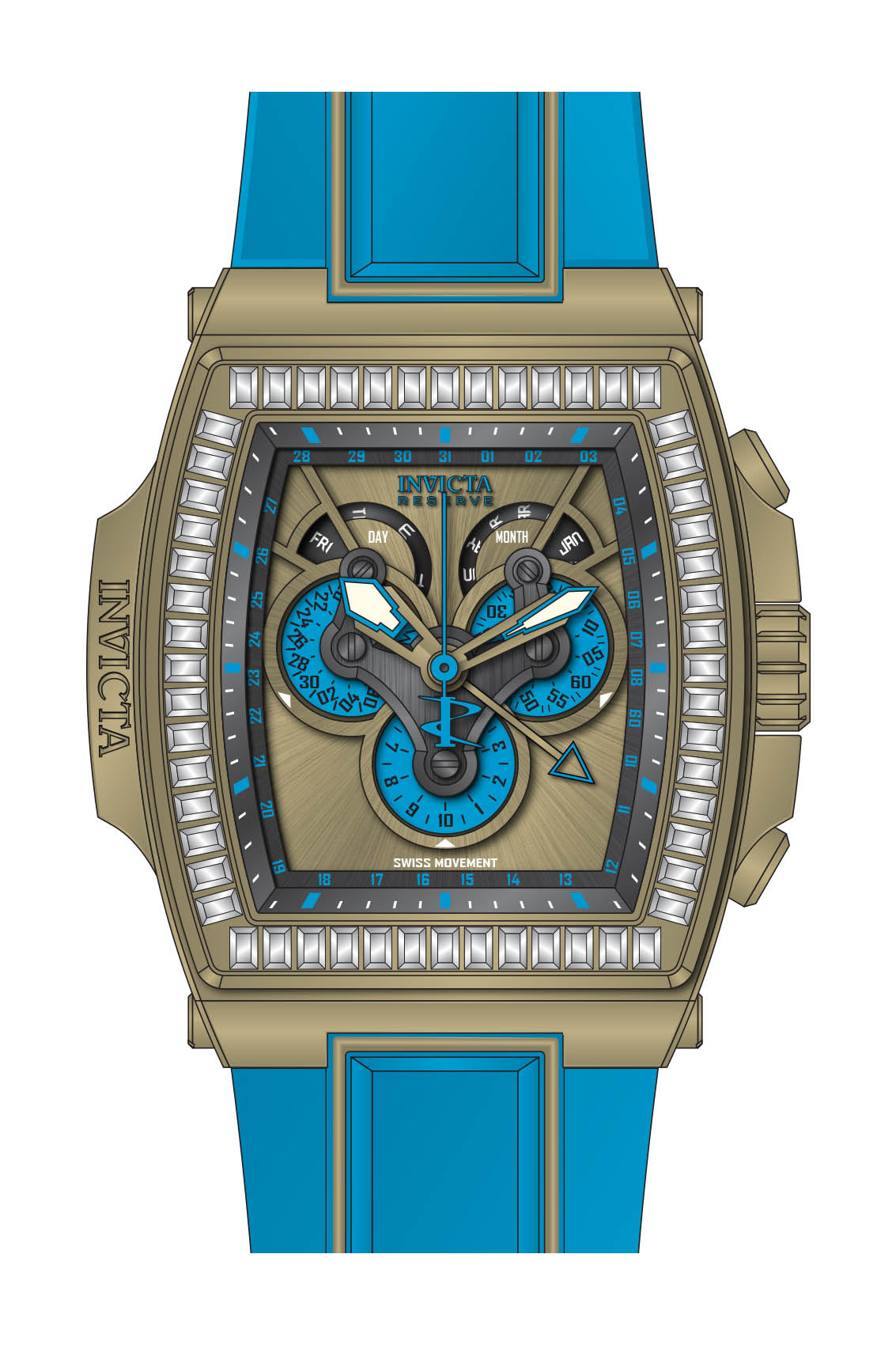 Parts for Invicta S1 Rally Diablo Men None 43375