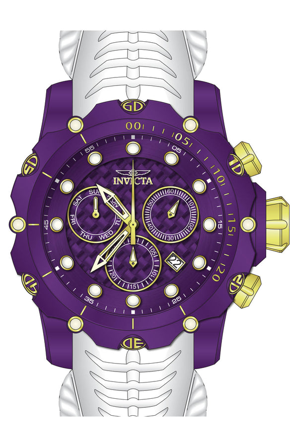 Band for Invicta Venom Men Purple Label 43867 - Invicta Watch Bands
