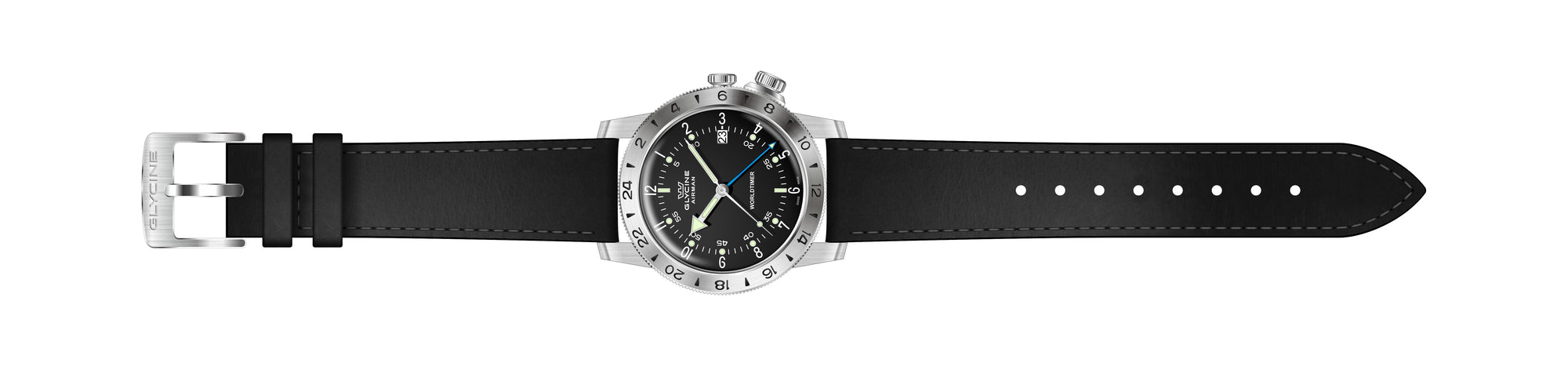 Band for Glycine Airman 42 Dual Time Quartz GL1048