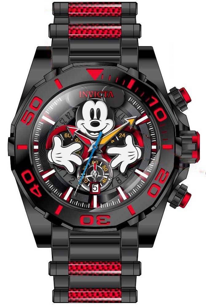 Band for Invicta Disney Limited Edition Mickey Mouse Men 37811