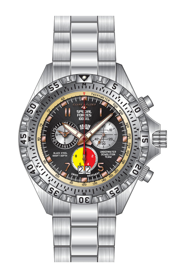 Band for Chase Durer Special Forces Men CDW-0057 - Invicta Watch Bands