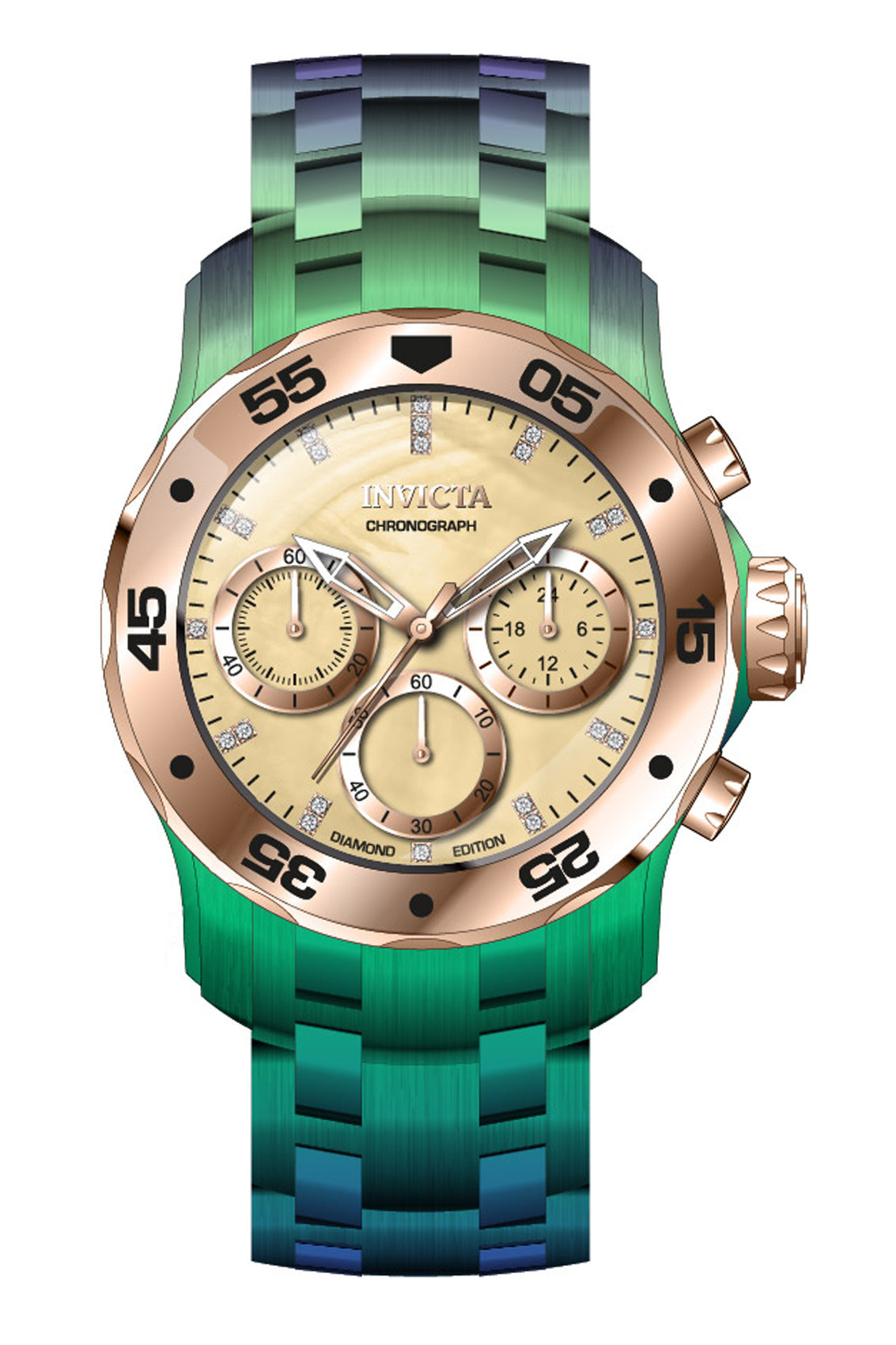 Band for Invicta Pro Diver SCUBA Lady 42115