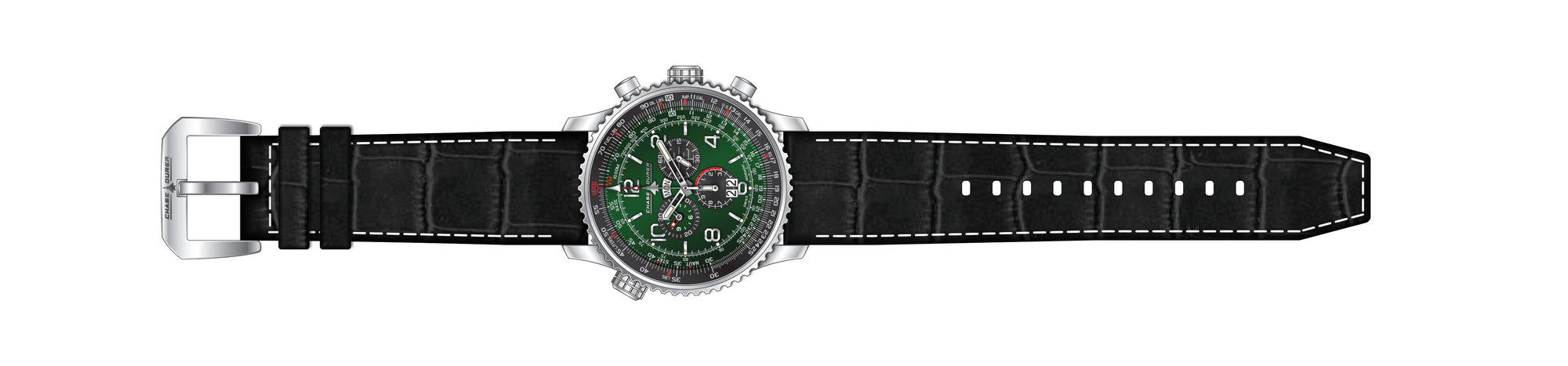 Band for Chase Durer Flight Commander Men CDW-0056 - Invicta Watch