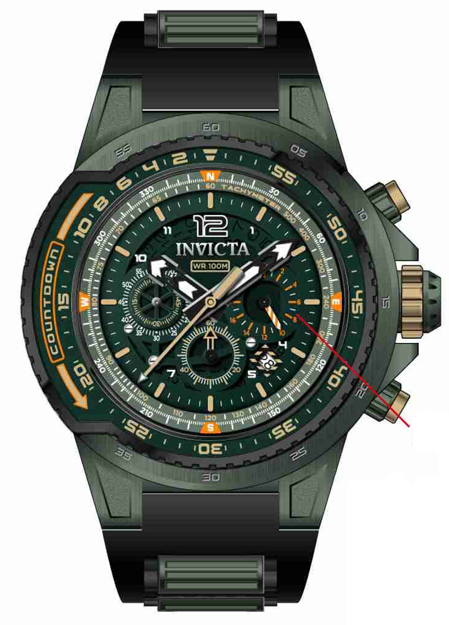 Band For Invicta Aviator  Men 44341