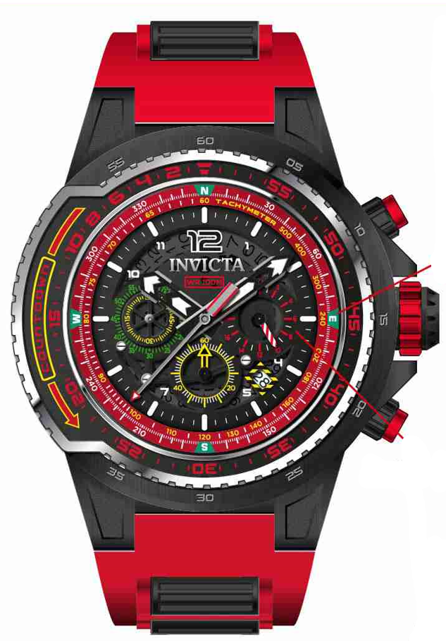 Band For Invicta Aviator  Men 44344