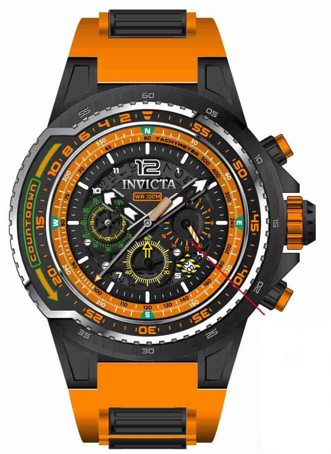 Band For Invicta Aviator  Men 44346