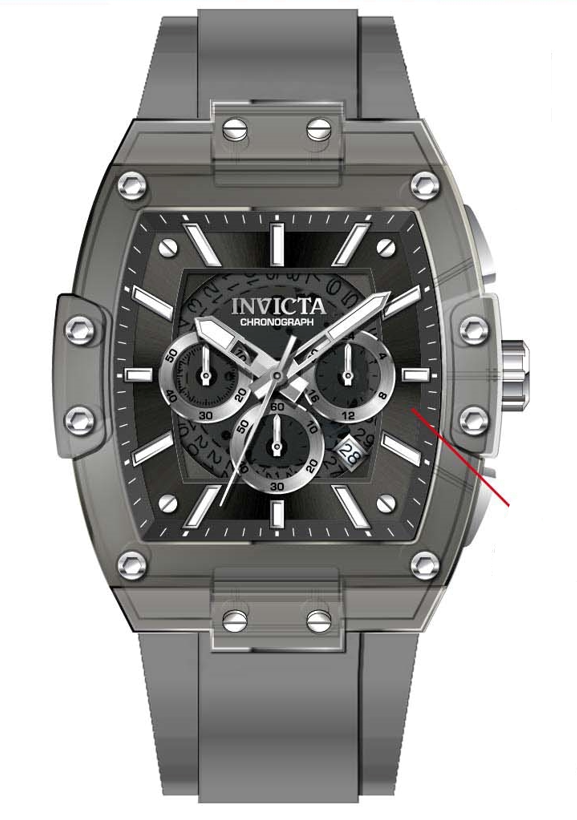 Band For Invicta S1 Rally  Men 44349