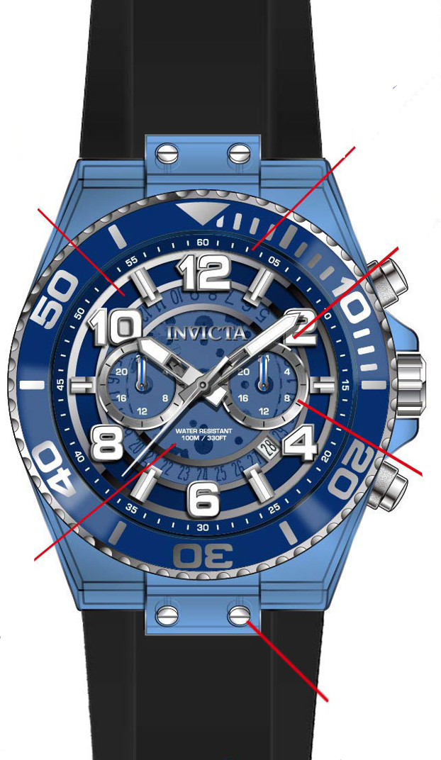 Parts For Invicta S1 Rally  Men 44372