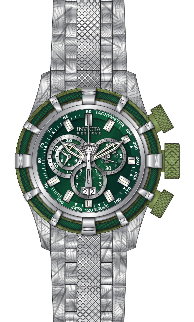 Band For Invicta Reserve Bolt Men 44421
