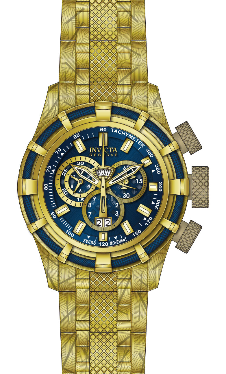 Band For Invicta Reserve Bolt Men 44422