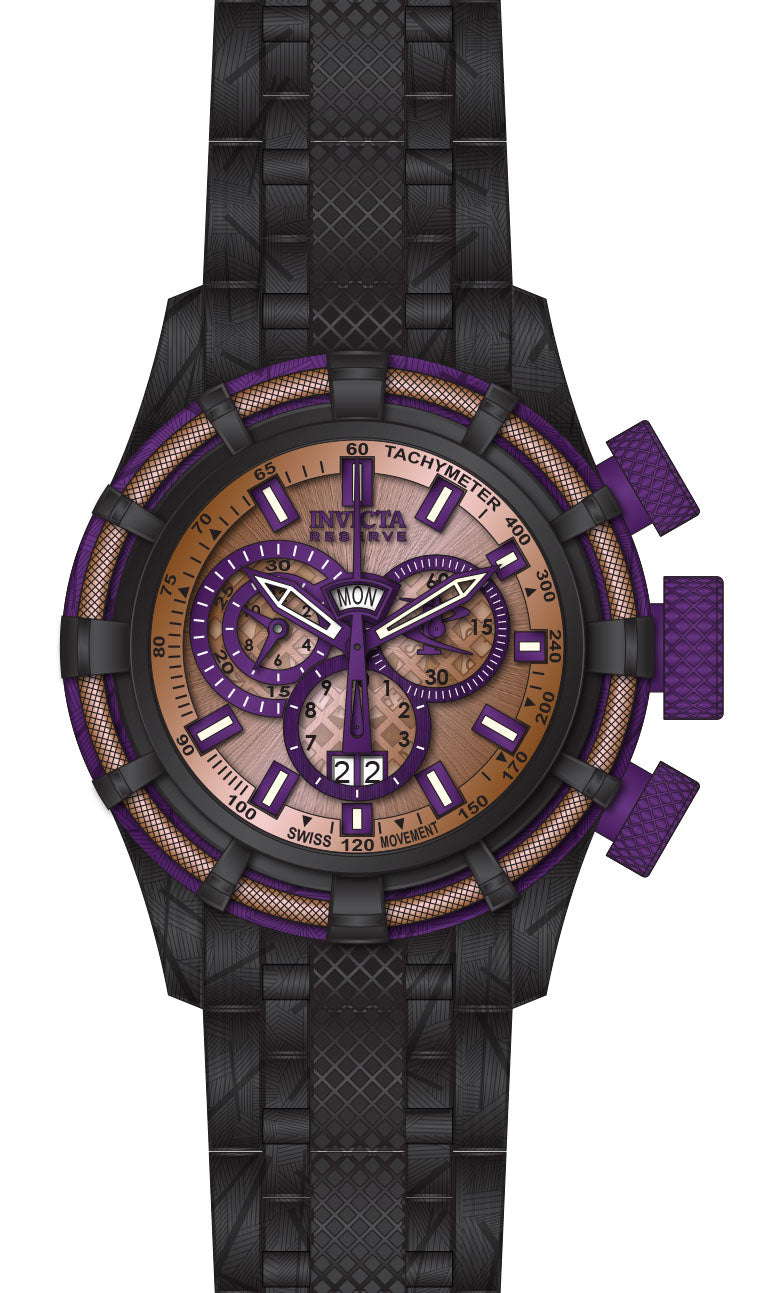 Band For Invicta Reserve Bolt Men 44424