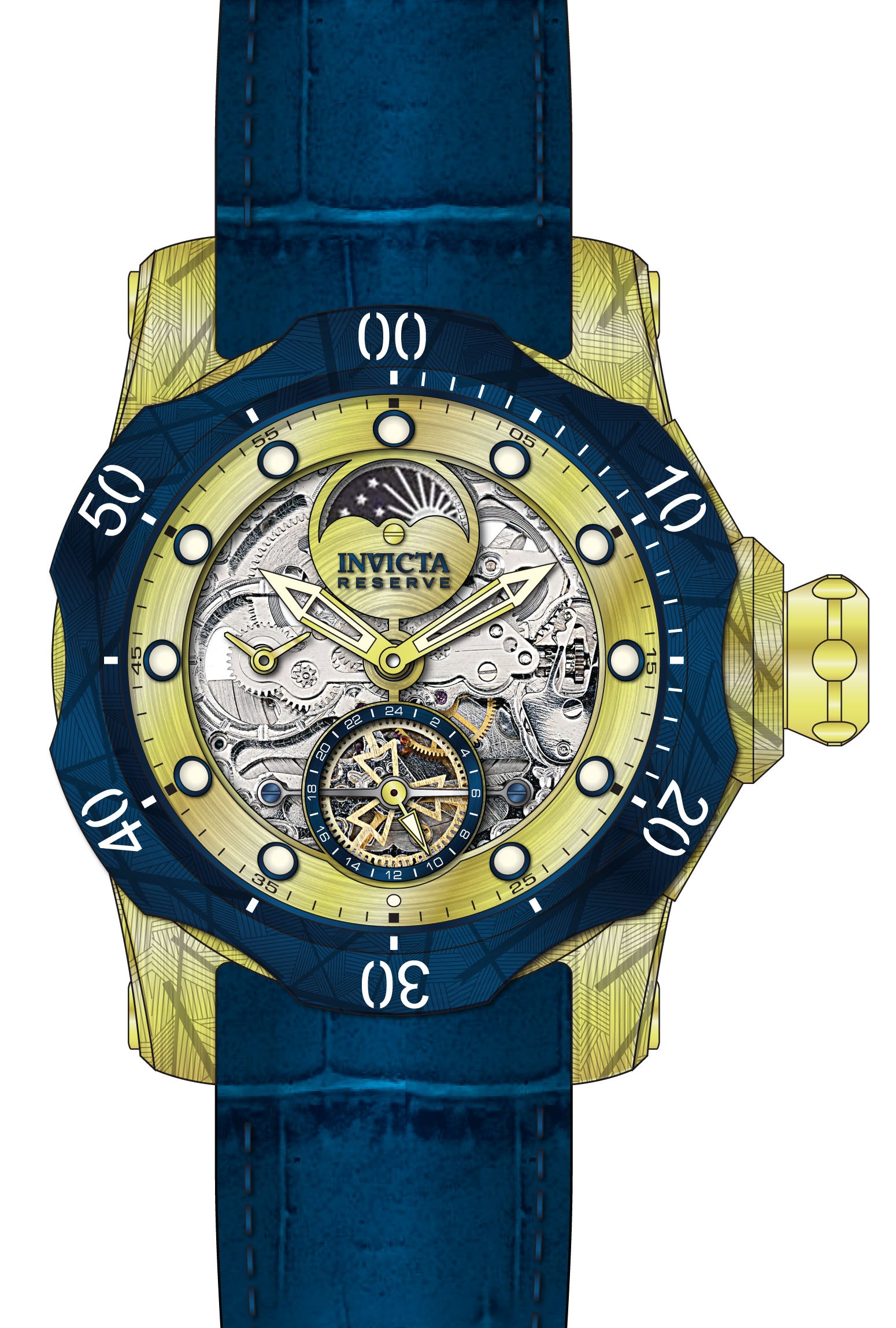 Band For Invicta Reserve Venom Men 44432