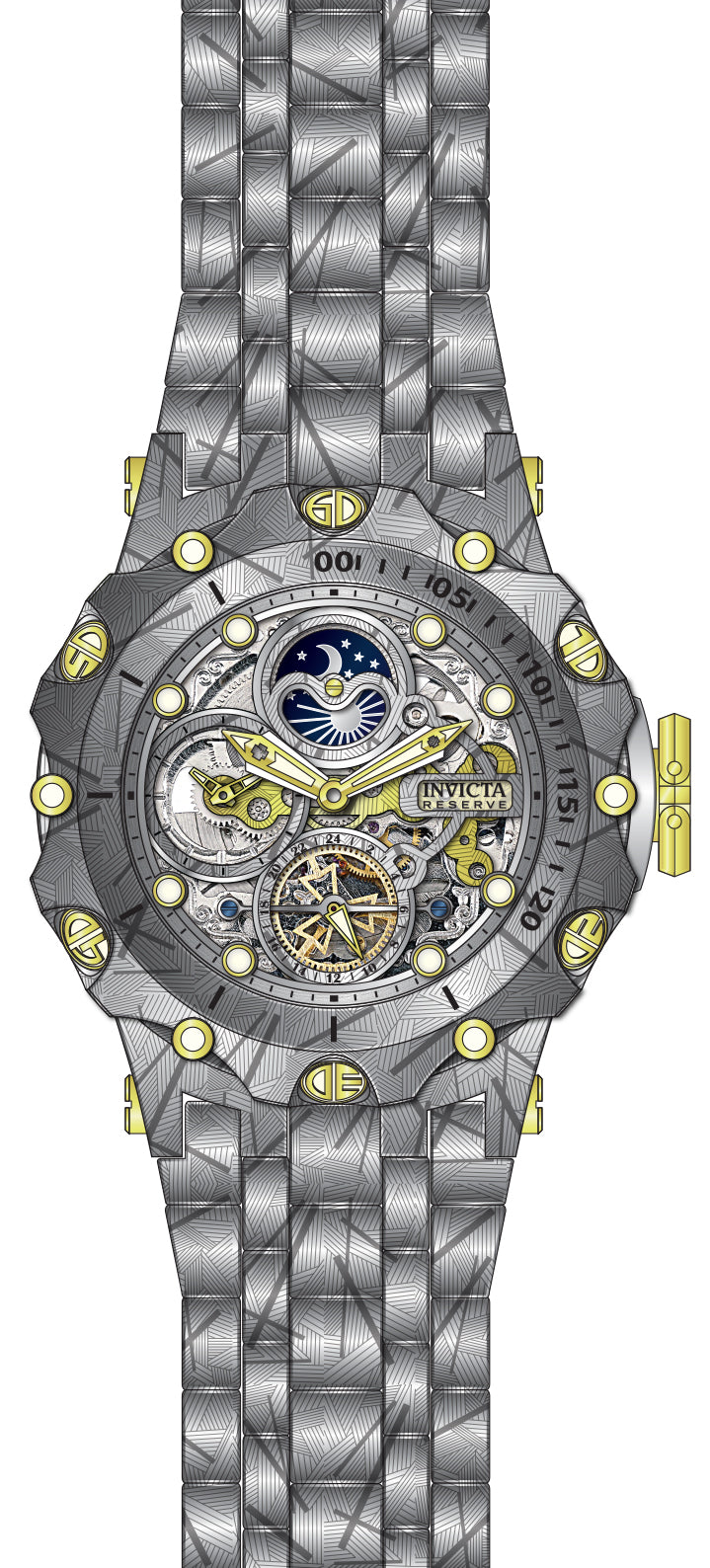 Band For Invicta Reserve Venom Men 44437
