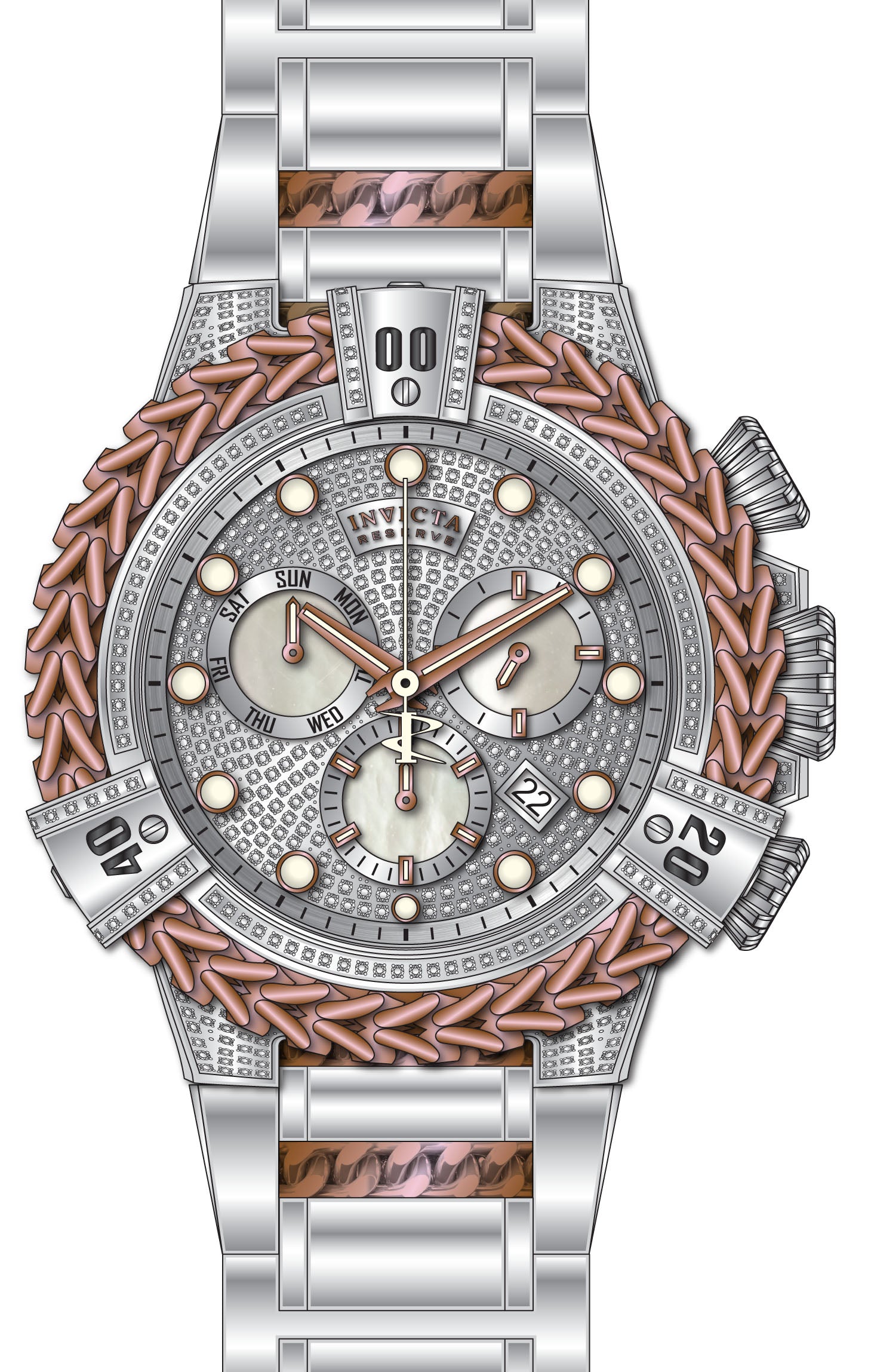 Parts For Invicta Reserve Herc Men 44472