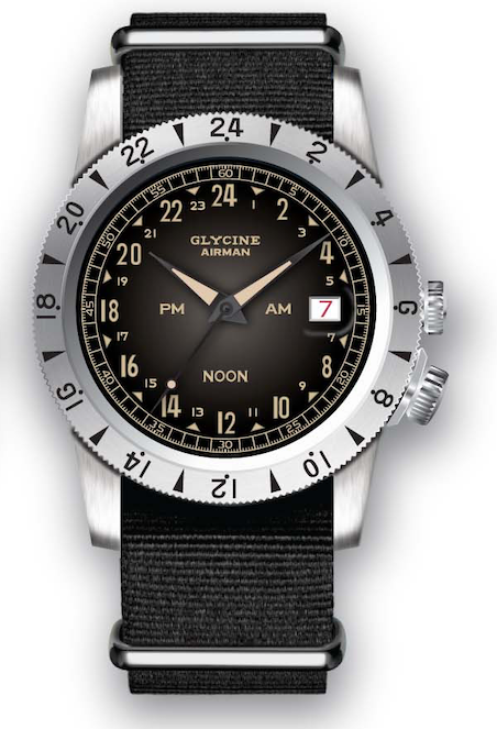 Parts For Glycine Airman Vintage NOON 40 Purist Automatic GL0478