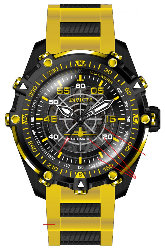 Parts For Invicta Aviator  Men 44653