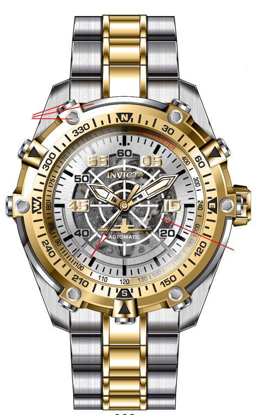 Parts For Invicta Aviator  Men 44657