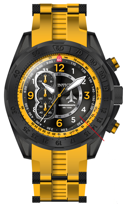 Band For Invicta Aviator  Men 44672