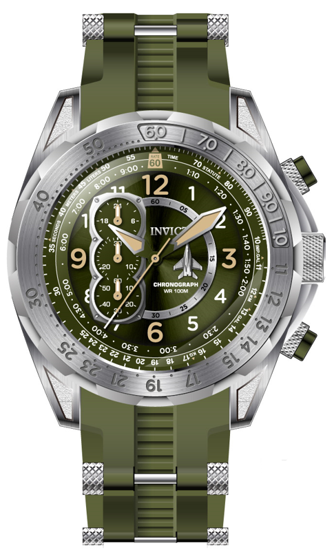 Band For Invicta Aviator  Men 44674