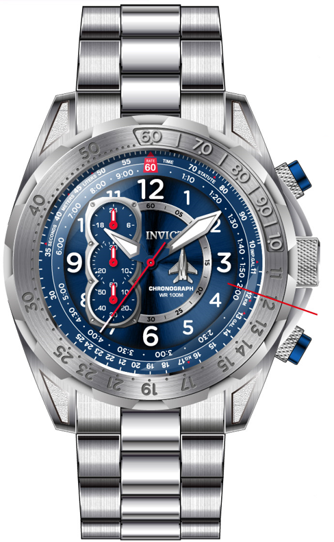 Band For Invicta Aviator  Men 44675