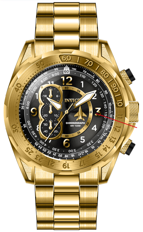 Band For Invicta Aviator  Men 44676