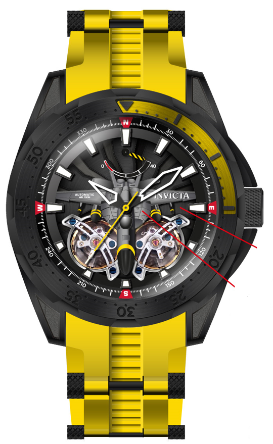 Band For Invicta Aviator Men 44683 - Invicta Watch Bands